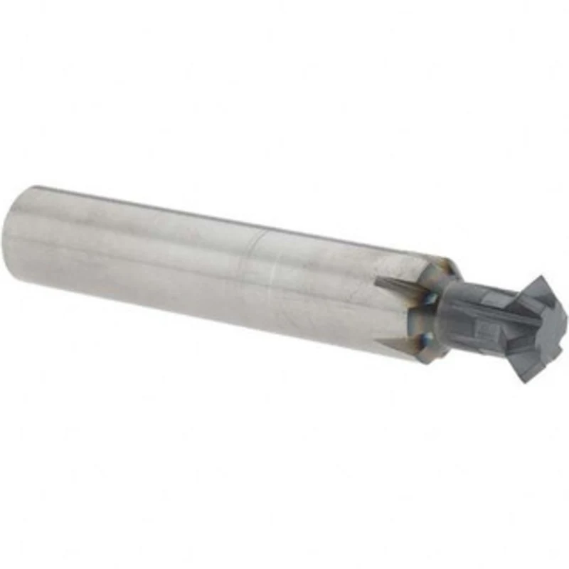 Accupro 1/2 1/2 Cut Diam, 0.187 Cut Width, 1/2 Shank, Solid Carbide Double-Angle Cutter AlTiN Finish, 6 Teeth, 3 OAL ...
